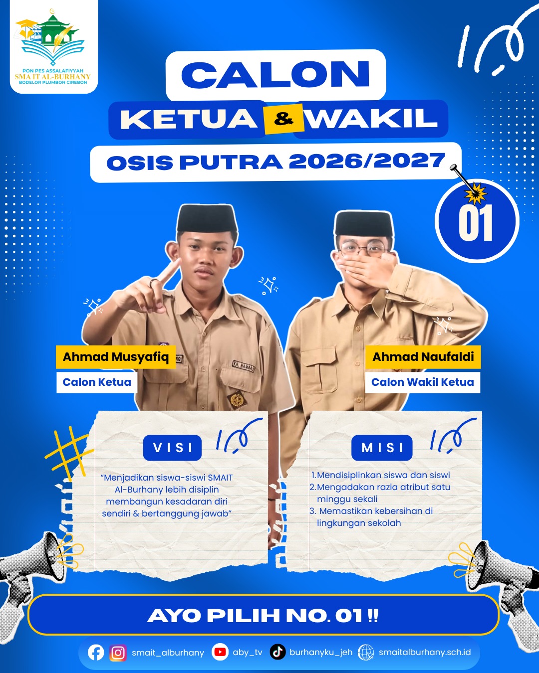 Foto Calon Ahmad Musyafiq dan Ahmad Naufaldi