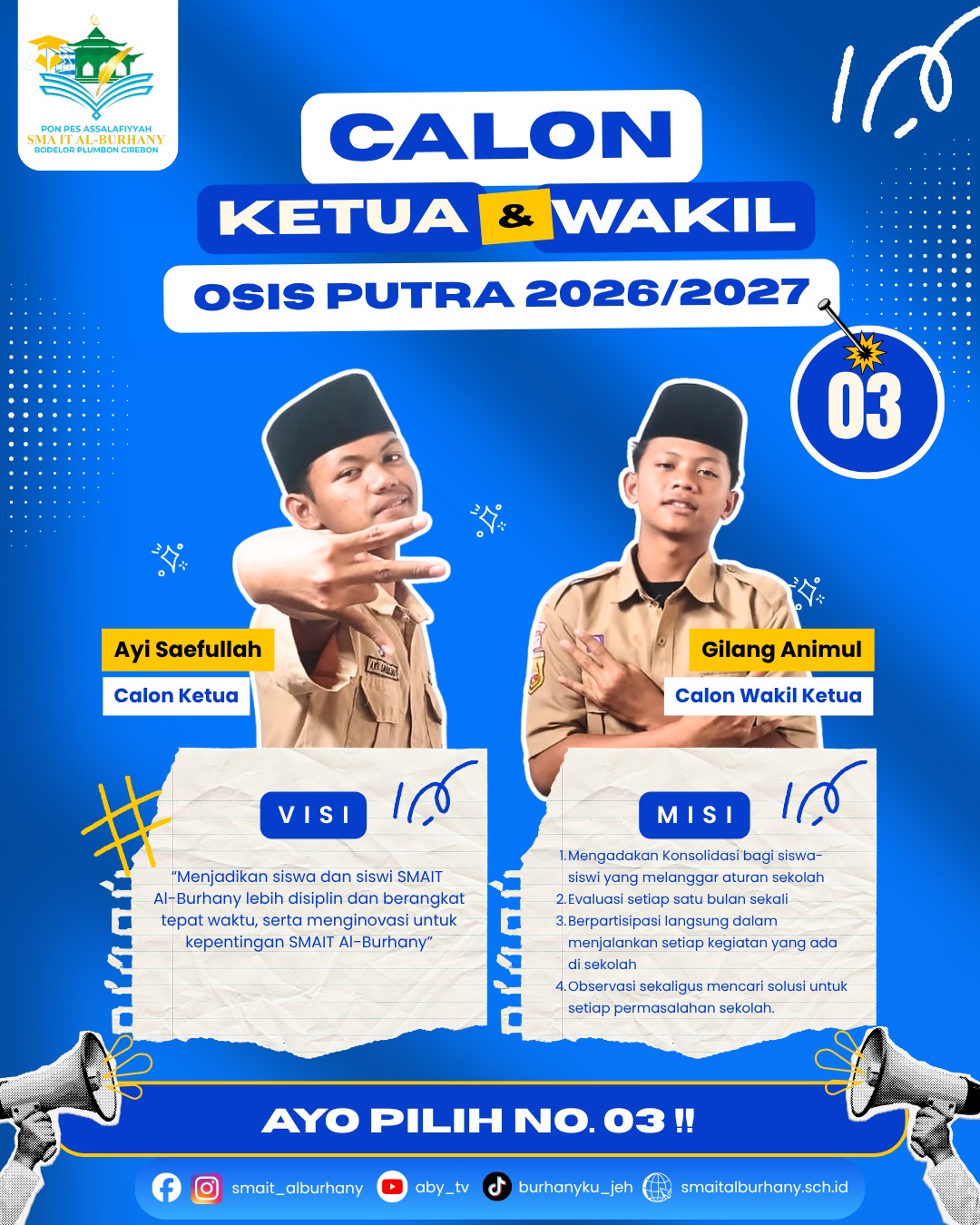Foto Calon Ayi Syaefulloh dan Gilang Animul Janan
