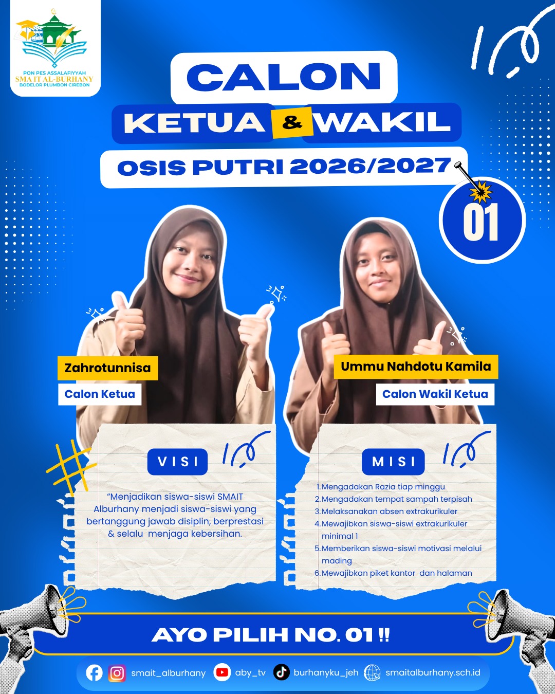 Foto Calon Zahro Tunisa dan Ummu Nahdotu Kamila